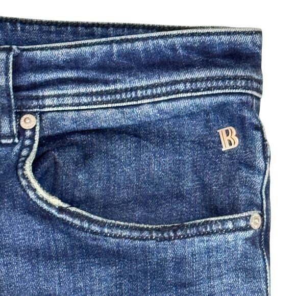 BALMAIN Paris Men's Medium Wash Distressed Denim Slim Fit Jeans Size 34 x 32 - Picture 4 of 13